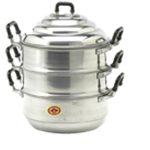 Aluminium Steel Steamer 2 Layers 22cm